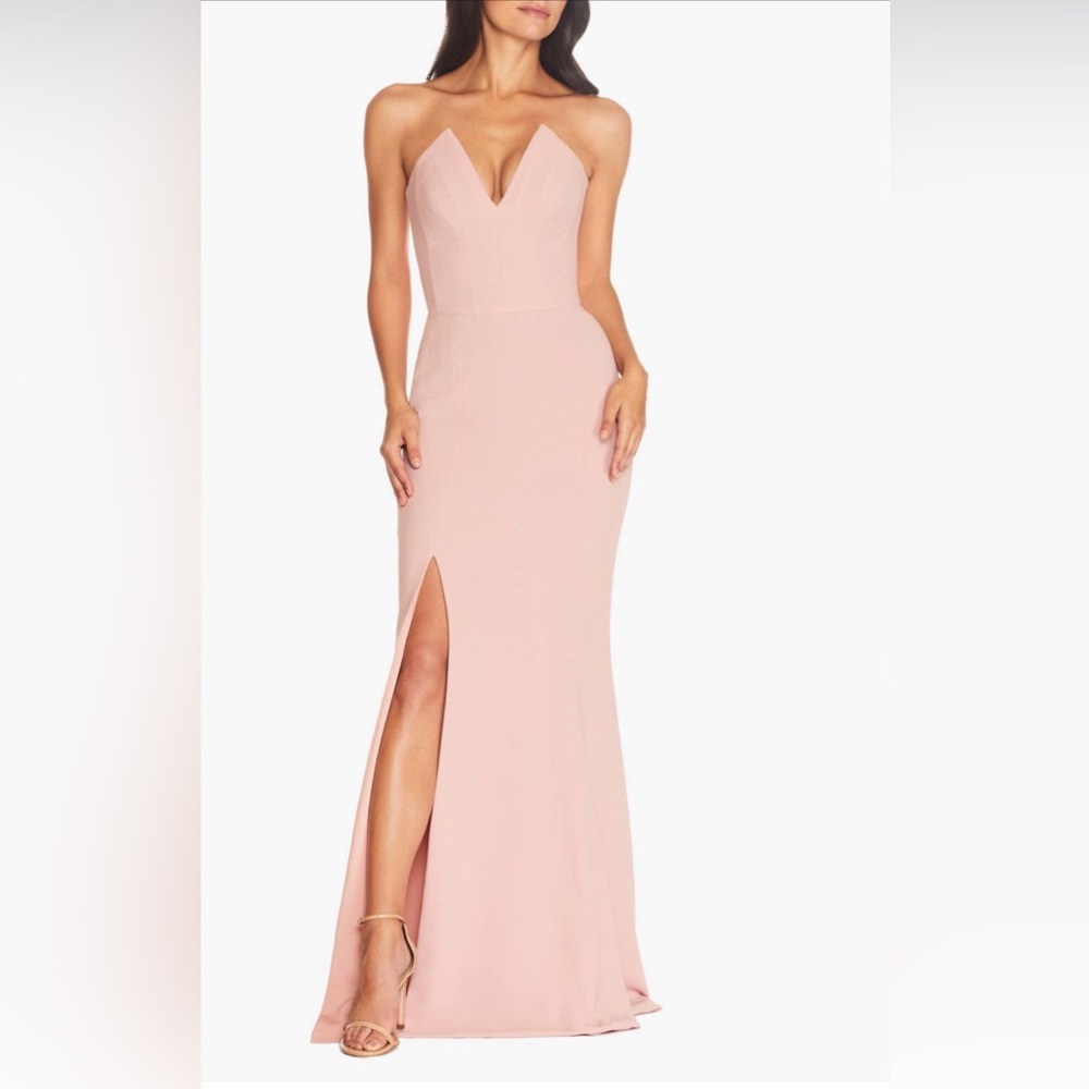 Dress the Population Blush Strapless Dress